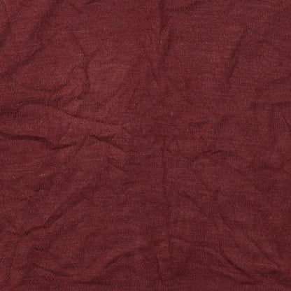 Finest Made Clothing Mens Red Crew Neck  Acrylic Pullover Jumper Size XL