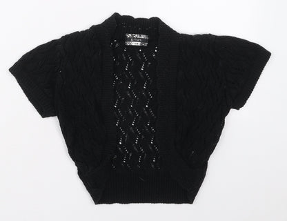 Womens UK Size S Pilot Black Cardigan Jumper