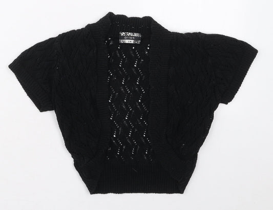 Womens UK Size S Pilot Black Cardigan Jumper