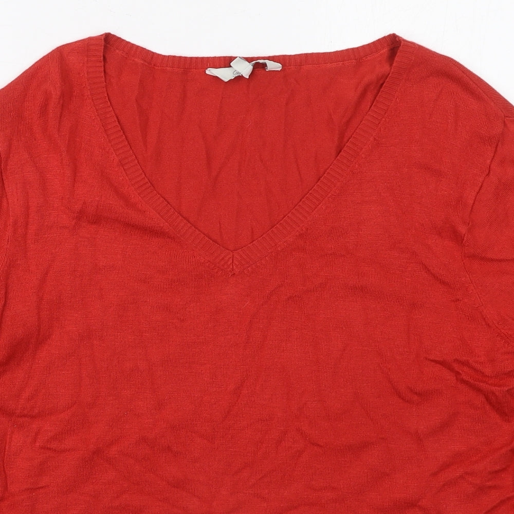 Womens UK Size 16 Peacocks Red Pullover Jumper