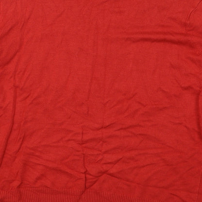 Womens UK Size 16 Peacocks Red Pullover Jumper