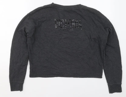 Victoria Sport Womens Grey  Cotton Pullover Sweatshirt Size M  Pullover - 10