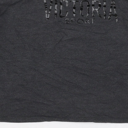Victoria Sport Womens Grey  Cotton Pullover Sweatshirt Size M  Pullover - 10