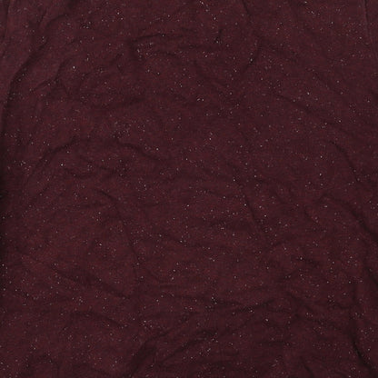 Gap Mens Purple Crew Neck  Cotton Pullover Jumper Size L