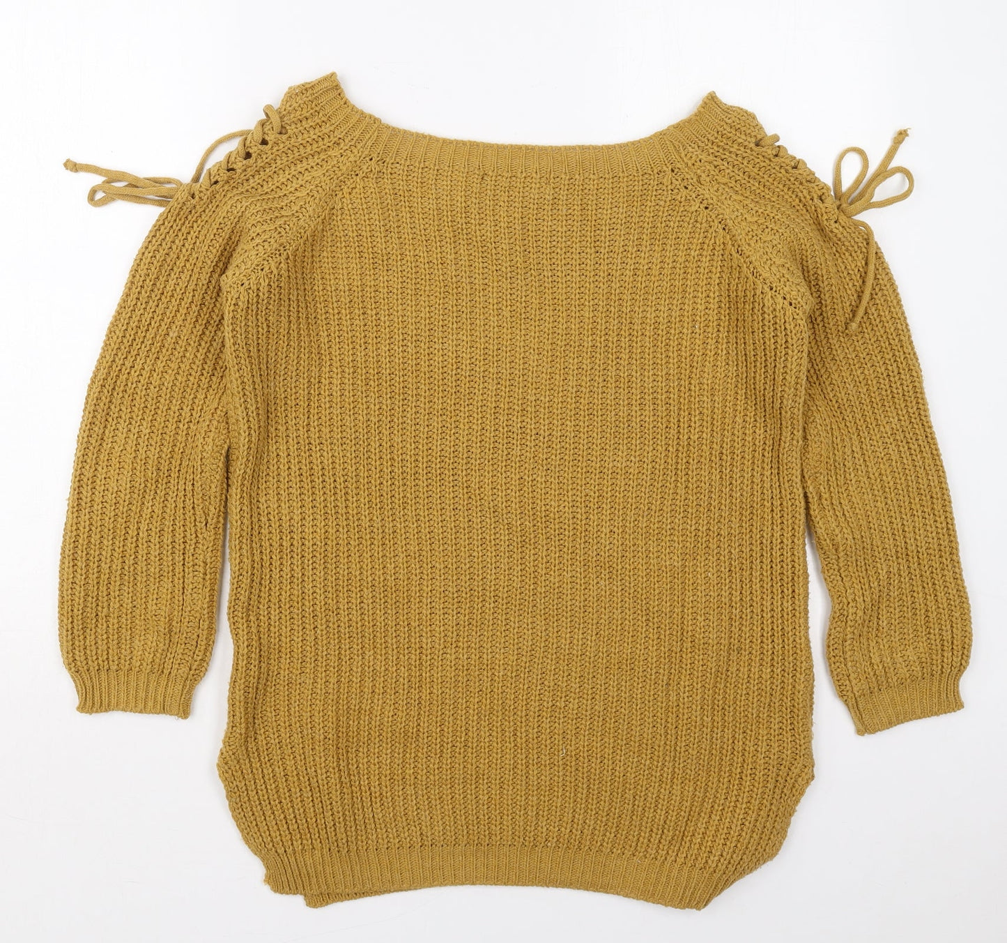 Womens UK Size S Cameo Rose Yellow Pullover Jumper