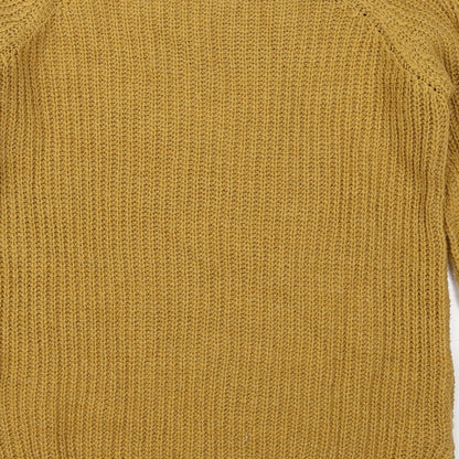 Womens UK Size S Cameo Rose Yellow Pullover Jumper