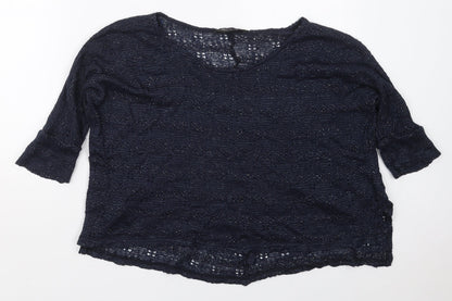 Womens UK Size 6 Miss Selfridge Blue Pullover Jumper