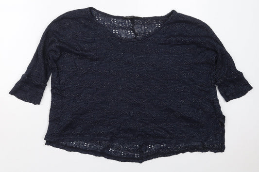 Womens UK Size 6 Miss Selfridge Blue Pullover Jumper