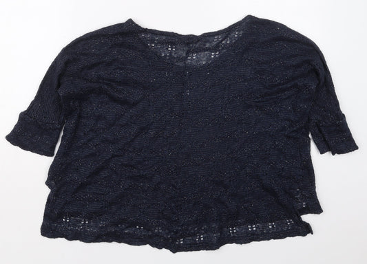 Womens UK Size 6 Miss Selfridge Blue Pullover Jumper