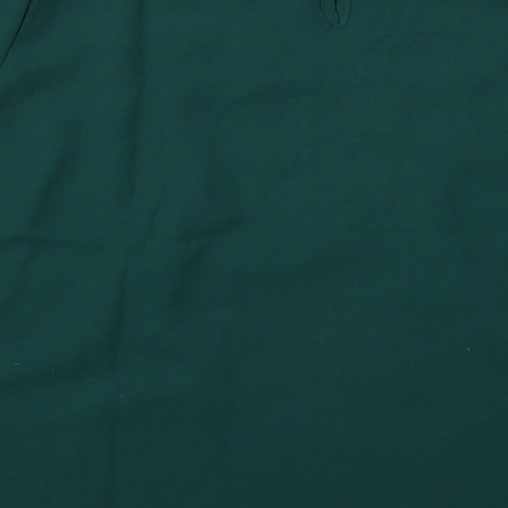 Womens UK Size 10 Studio Green Basic Blouse