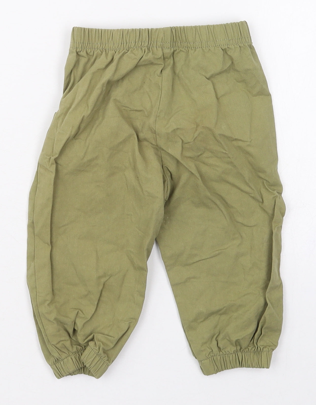 SheIn Boys Green  Cotton Cargo Trousers Size 9 Months