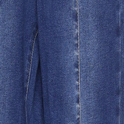 Womens UK Size M Preworn Regular Fit Skinny Blue Jeans