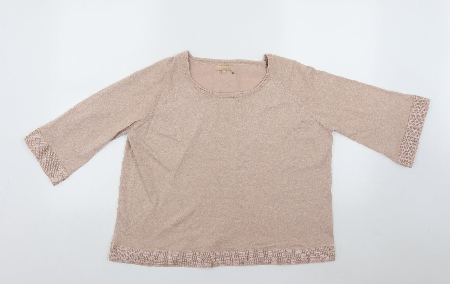 Womens UK Size S By Swan Beige Basic Blouse
