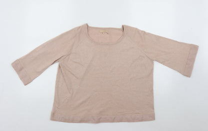 Womens UK Size S By Swan Beige Basic Blouse