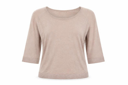 Womens UK Size S By Swan Beige Basic Blouse