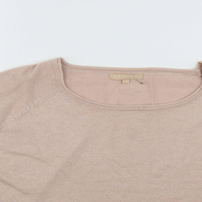 Womens UK Size S By Swan Beige Basic Blouse