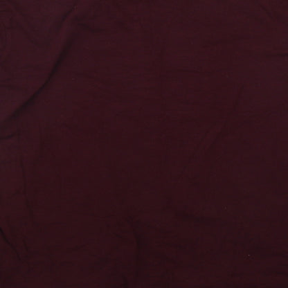 Primark Womens Purple  Cotton Basic Blouse Size S Round Neck