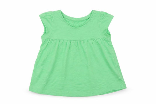 St Bernard Girls Green  Cotton Shift  Size 18 Months  Round Neck