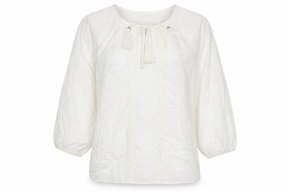 Womens UK Size 6 F&F Ivory Basic Blouse