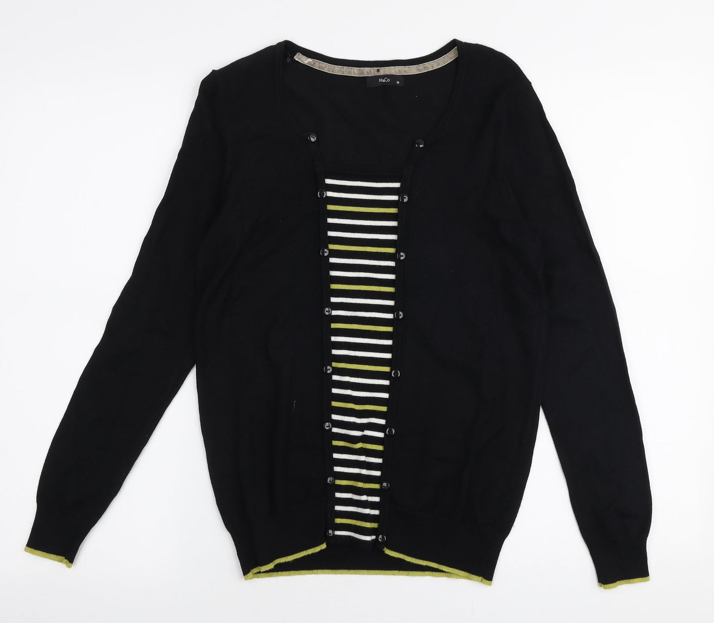 Womens UK Size 10 M&Co Black Pullover Jumper