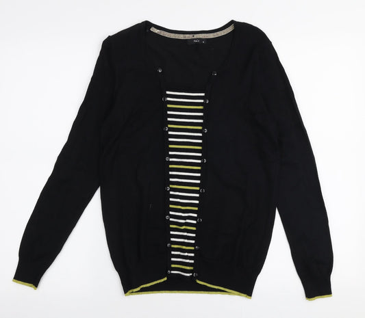 Womens UK Size 10 M&Co Black Pullover Jumper