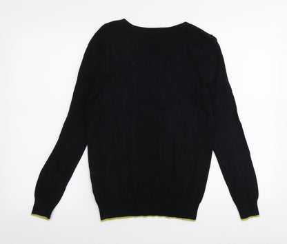Womens UK Size 10 M&Co Black Pullover Jumper