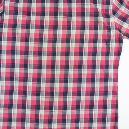 Mens UK Size M Easy Multicoloured  Button-Up Short Sleeve Casual Shirt