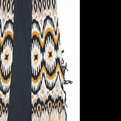 Diamonds Forever Womens Multicoloured Animal Print Viscose Pencil Dress  Size 12  Round Neck Pullover