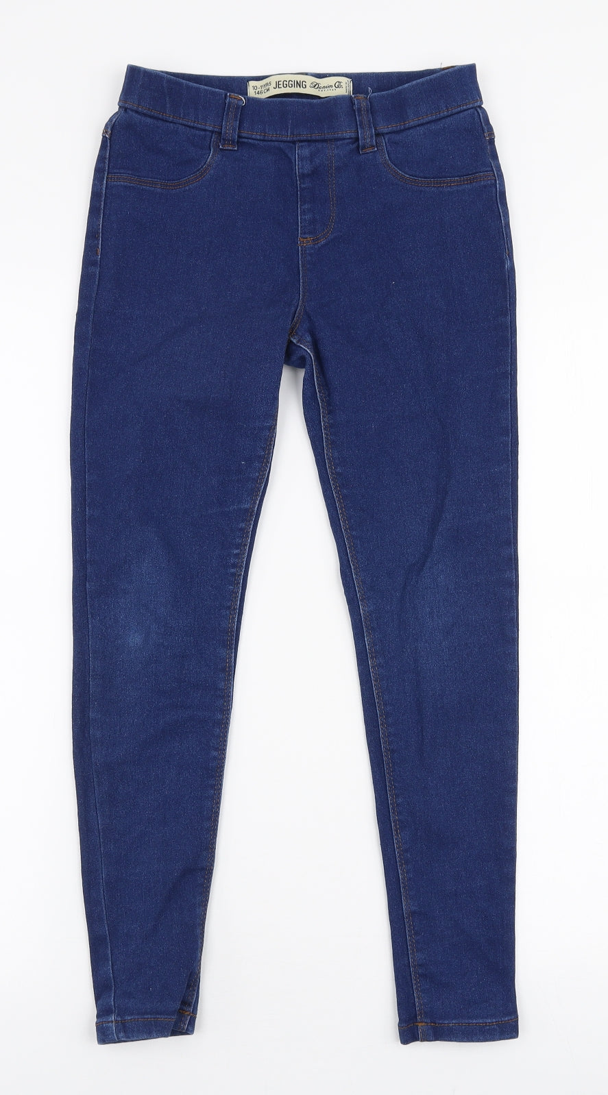Denim Co Girls Blue  Cotton Jegging Jeans Size 10-11 Years  Slim Pullover