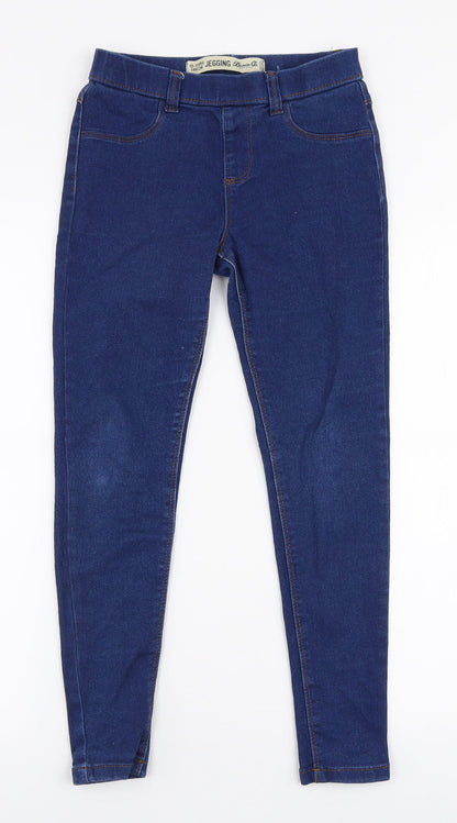 Denim Co Girls Blue  Cotton Jegging Jeans Size 10-11 Years  Slim Pullover