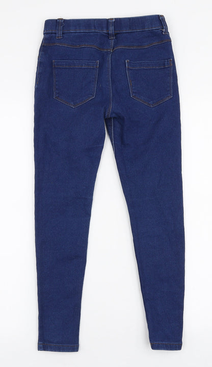 Denim Co Girls Blue  Cotton Jegging Jeans Size 10-11 Years  Slim Pullover
