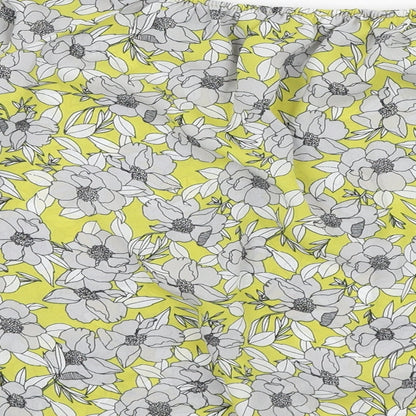 Miss Selfridge Womens Multicoloured Floral Polyester Basic Blouse Size 8 Off the Shoulder