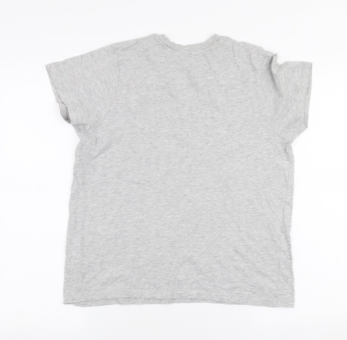 Primark Womens Grey  100% Cotton Jersey T-Shirt Size S Round Neck - Nyc