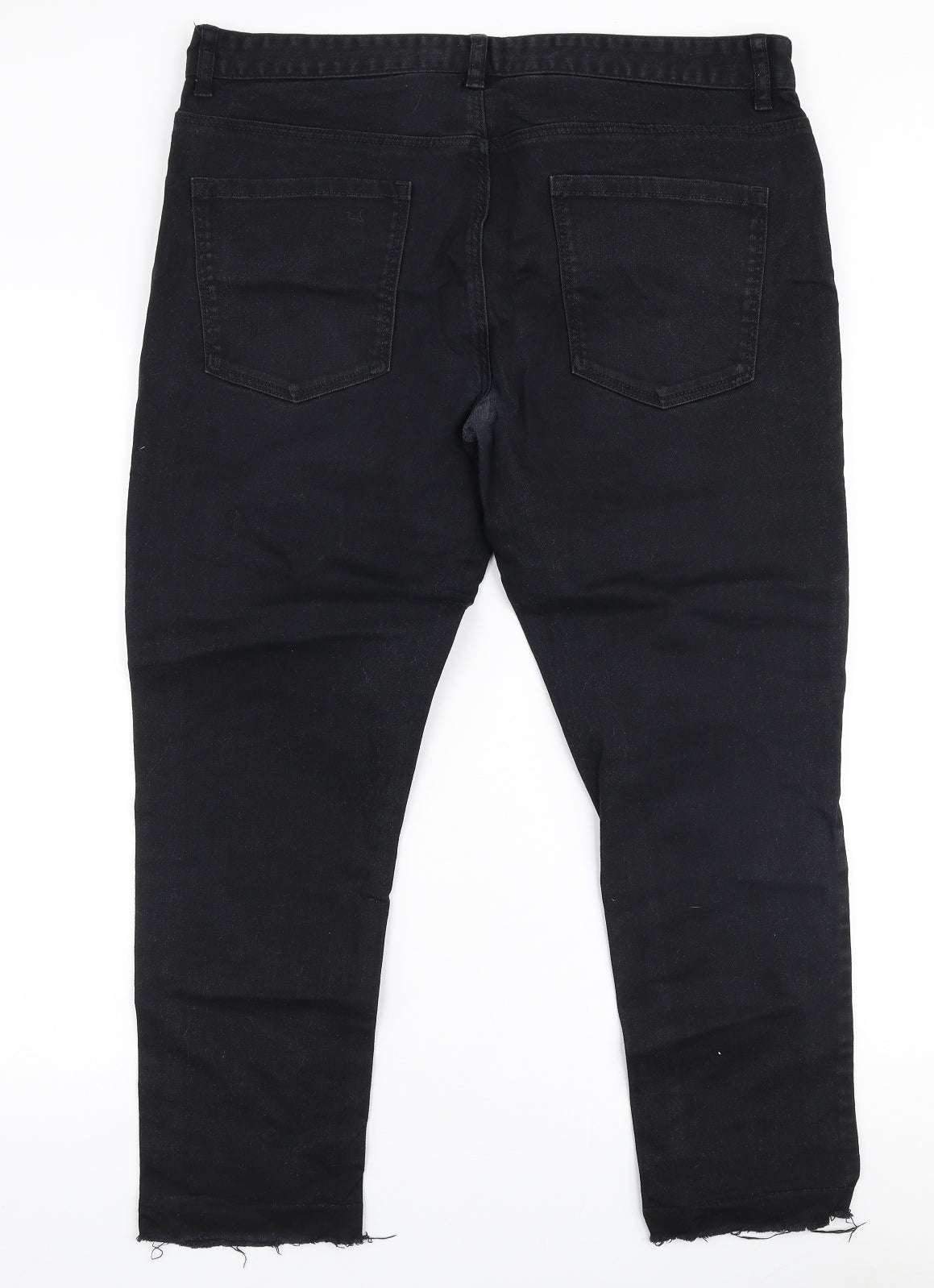 Mens UK Size 36 in NEXT Regular Fit Straight Black Jeans