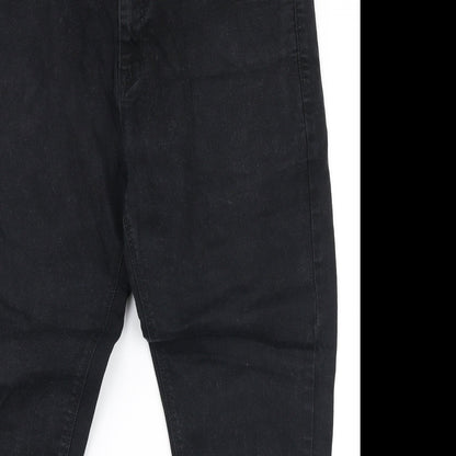 Mens UK Size 36 in NEXT Regular Fit Straight Black Jeans