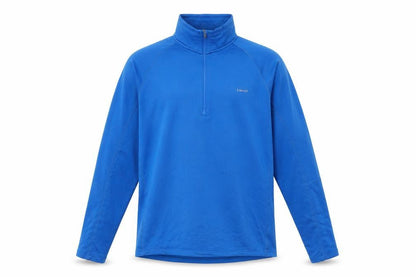 Front view of Hind men’s blue polyester pullover sweatshirt, size M
