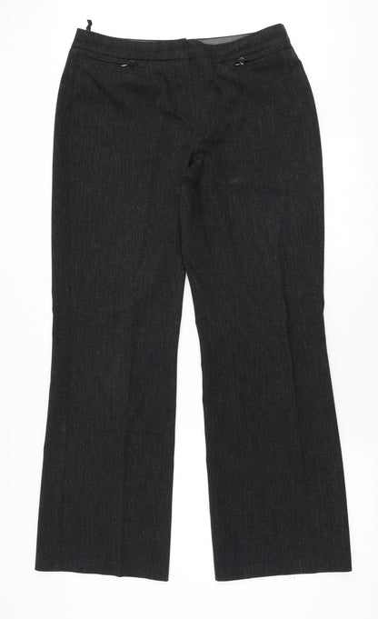 Womens UK Size 14 Marks and Spencer Regular Fit  Black Trousers