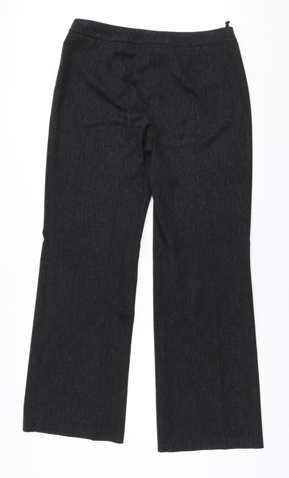 Womens UK Size 14 Marks and Spencer Regular Fit  Black Trousers