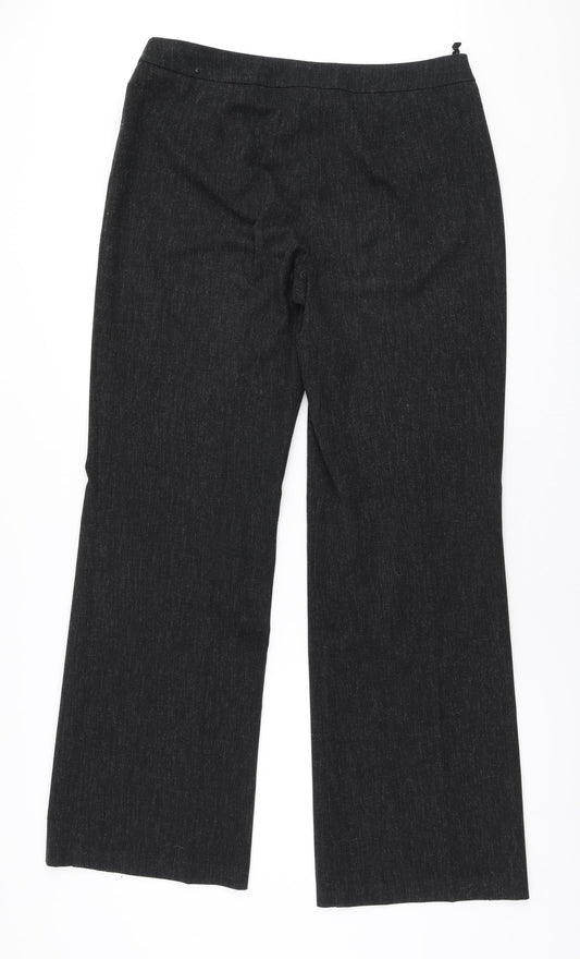 Womens UK Size 14 Marks and Spencer Regular Fit  Black Trousers