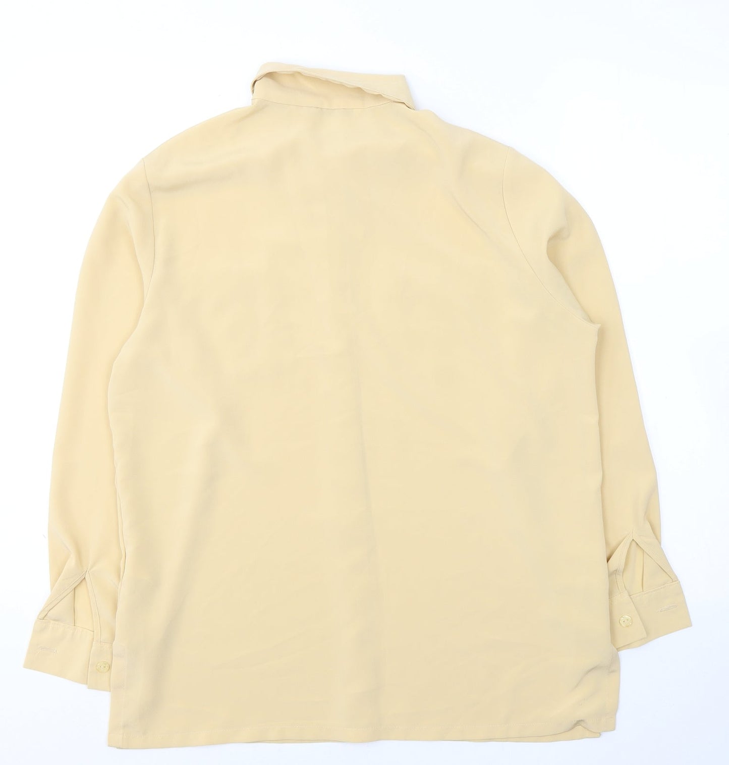 Womens UK Size 12 Marks and Spencer Beige Basic Button-Up