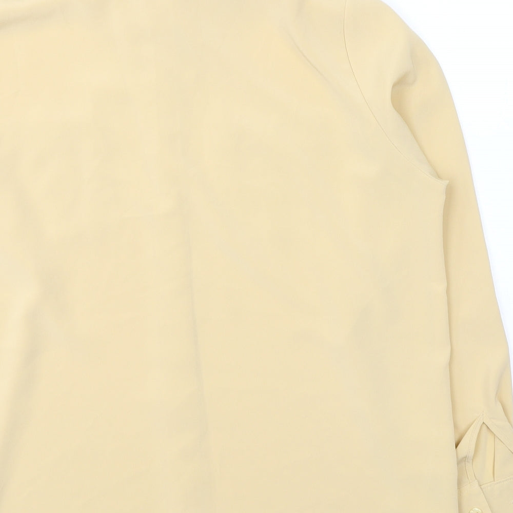 Womens UK Size 12 Marks and Spencer Beige Basic Button-Up