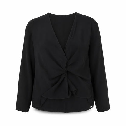Womens UK Size 12 Topshop Black Basic Blouse