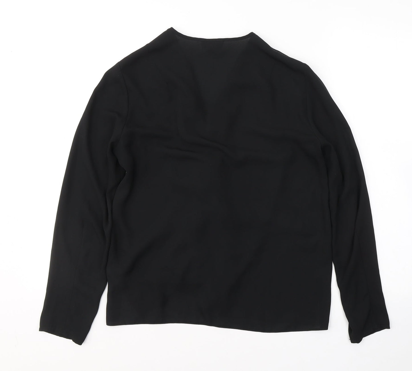 Womens UK Size 12 Topshop Black Basic Blouse