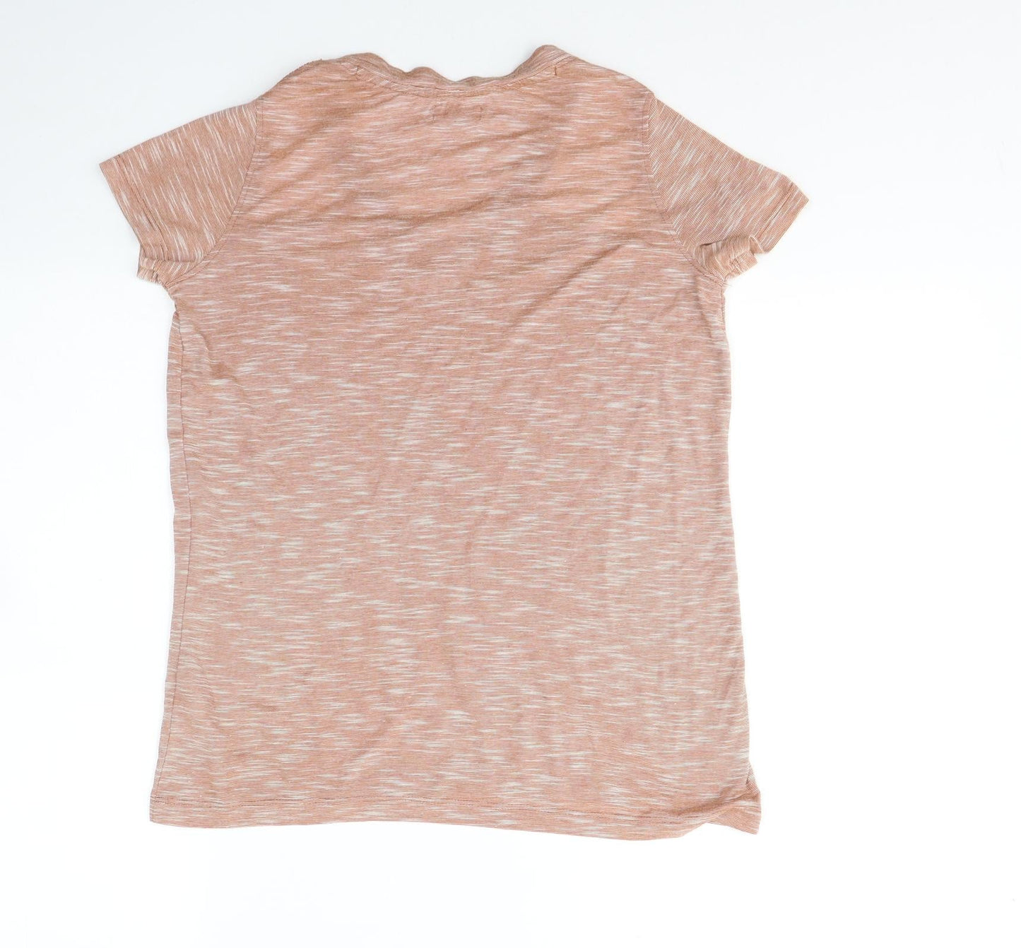 Womens UK Size 6 River Island Beige Basic T-Shirt