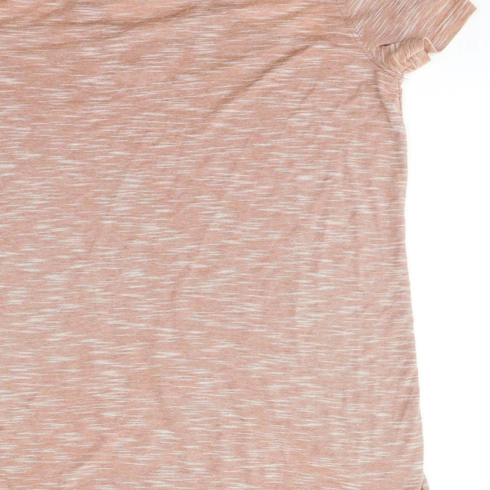 Womens UK Size 6 River Island Beige Basic T-Shirt