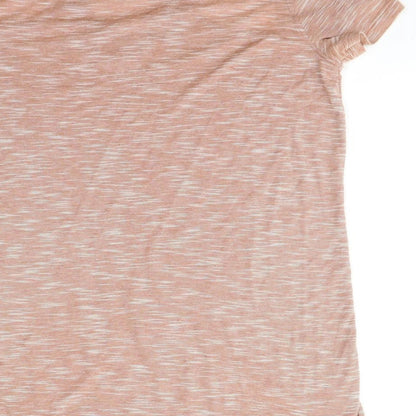 Womens UK Size 6 River Island Beige Basic T-Shirt