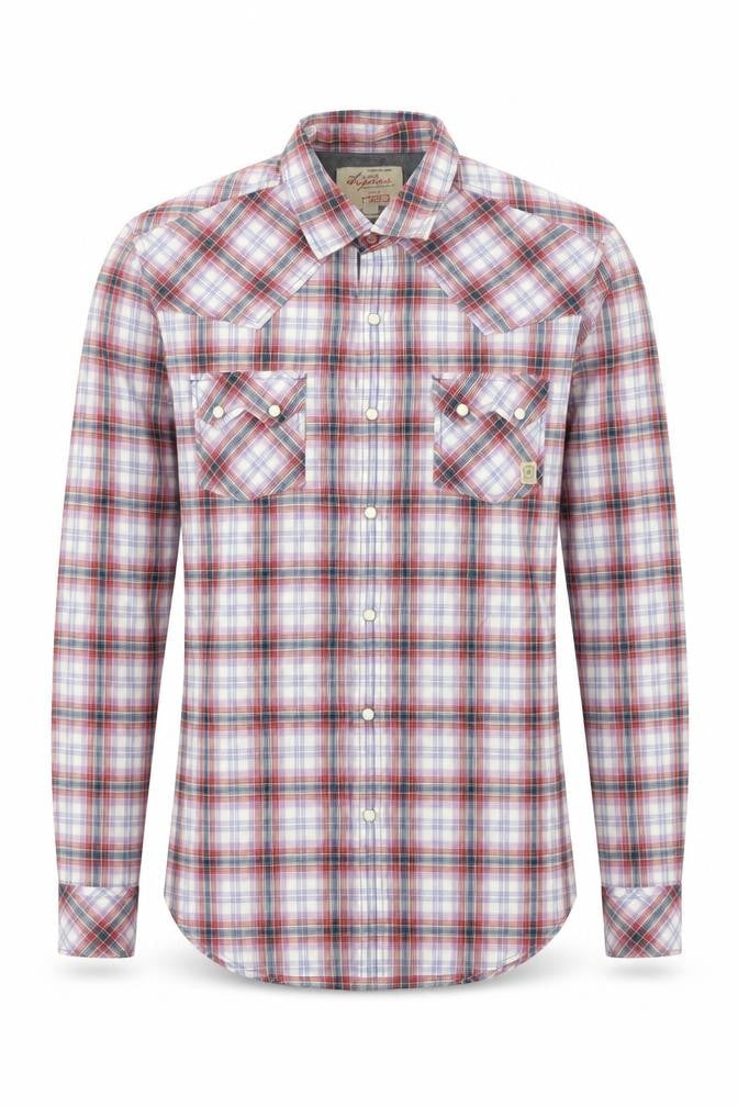 Mens UK Size S River Island Red  Button-Up Long Sleeve Casual Shirt
