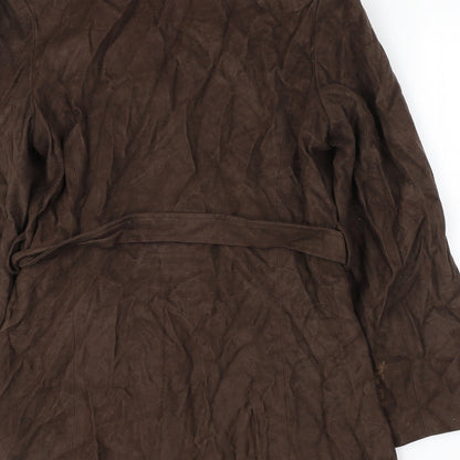 Bay Jrading Company Womens Brown   Pea Coat Coat Size 10  Button