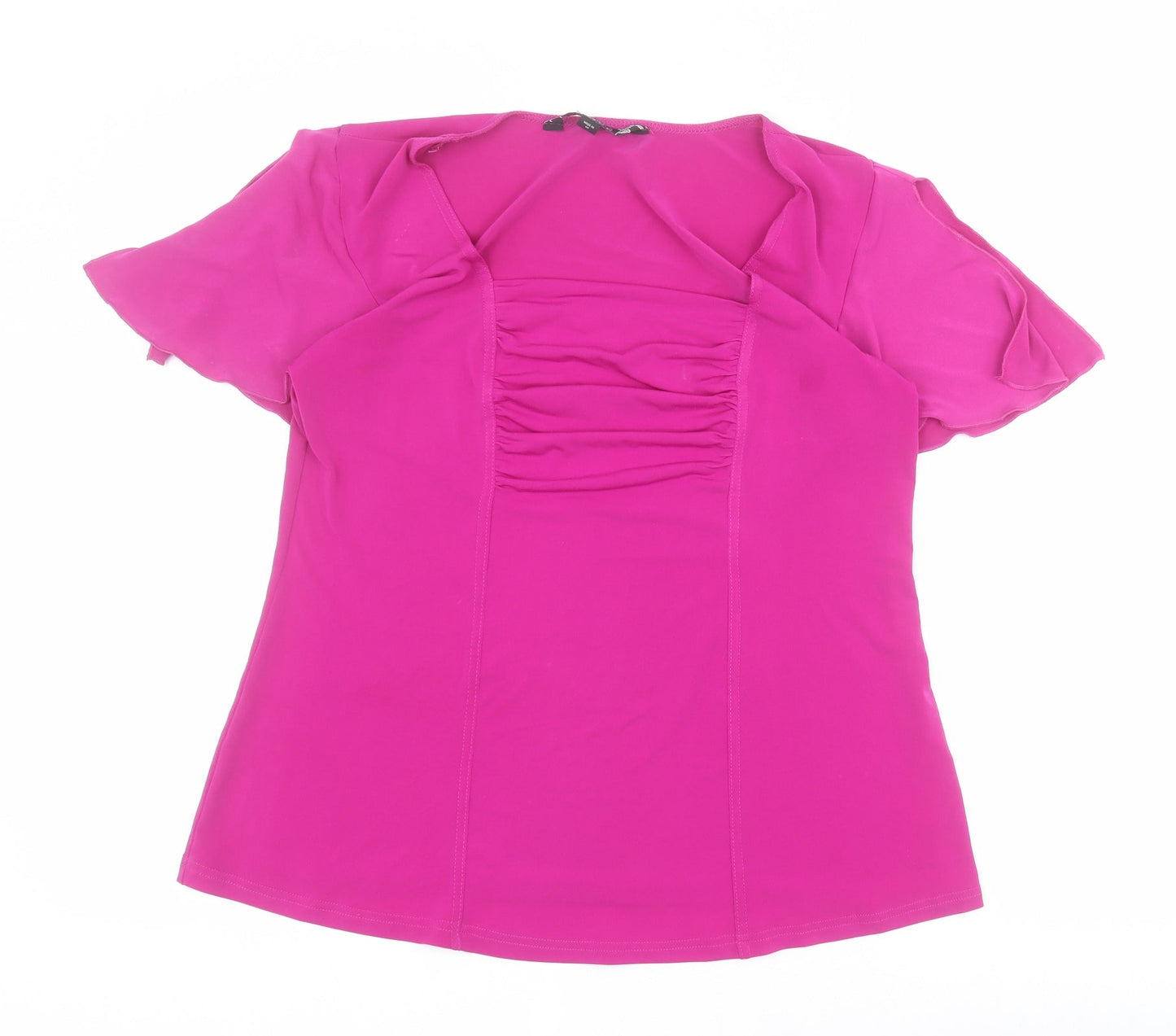 Womens UK Size 14 Joanna Hope Pink Basic Blouse