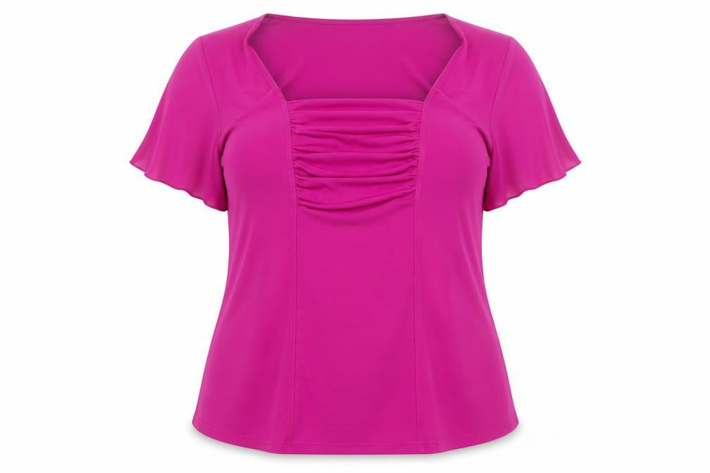 Womens UK Size 14 Joanna Hope Pink Basic Blouse